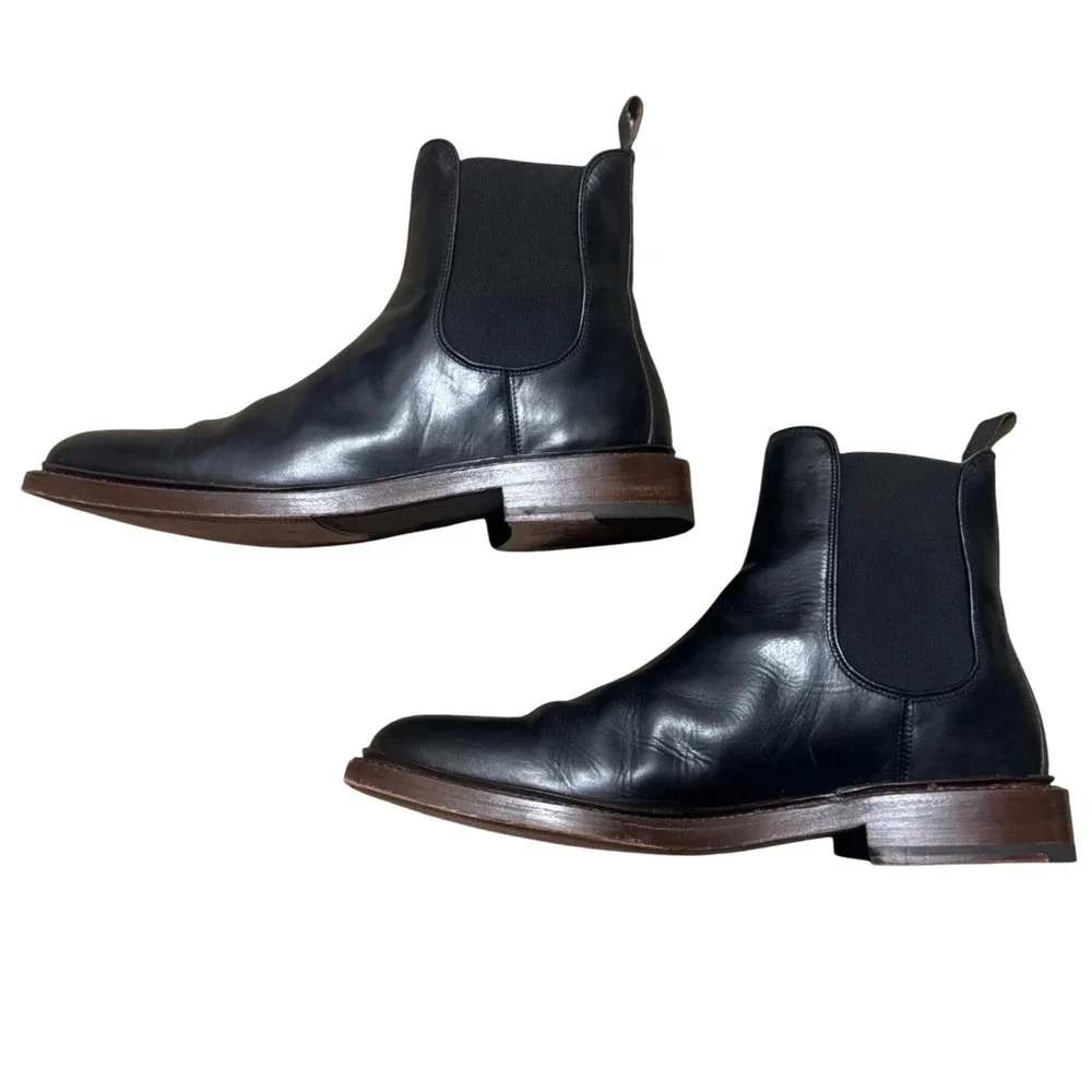 Frye Jones Chelsea Boot Mens 11 Black Leather Good Pull On 3486990 BLK
